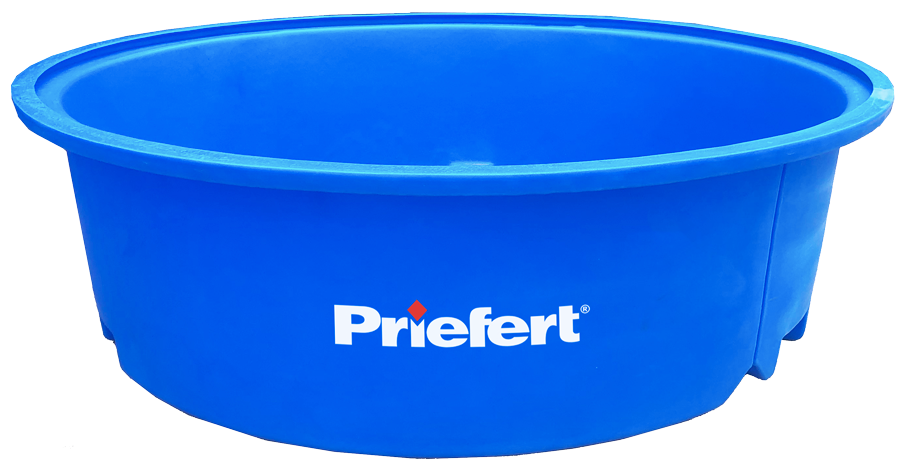 Priefert 150 Gal Blue Poly Water Tank
