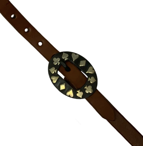 Oiled Harness Single Ear Headstall With Black Jack Buckle
