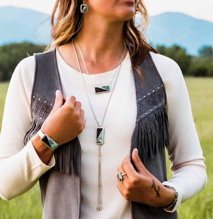 Montana Silversmith- Double Essence Bolo Necklace