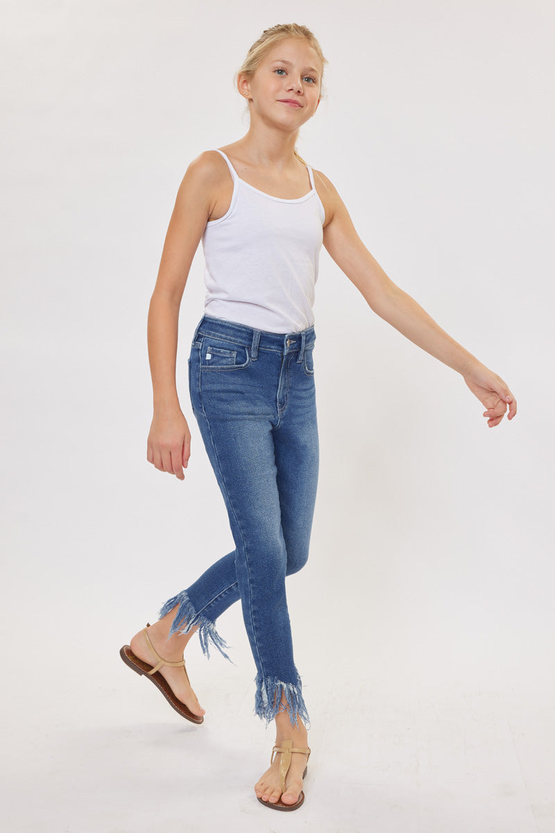 Junnie High Rise Ankle Skinny Kid Jeans