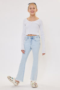 Winter High Rise Flare Kid Jeans