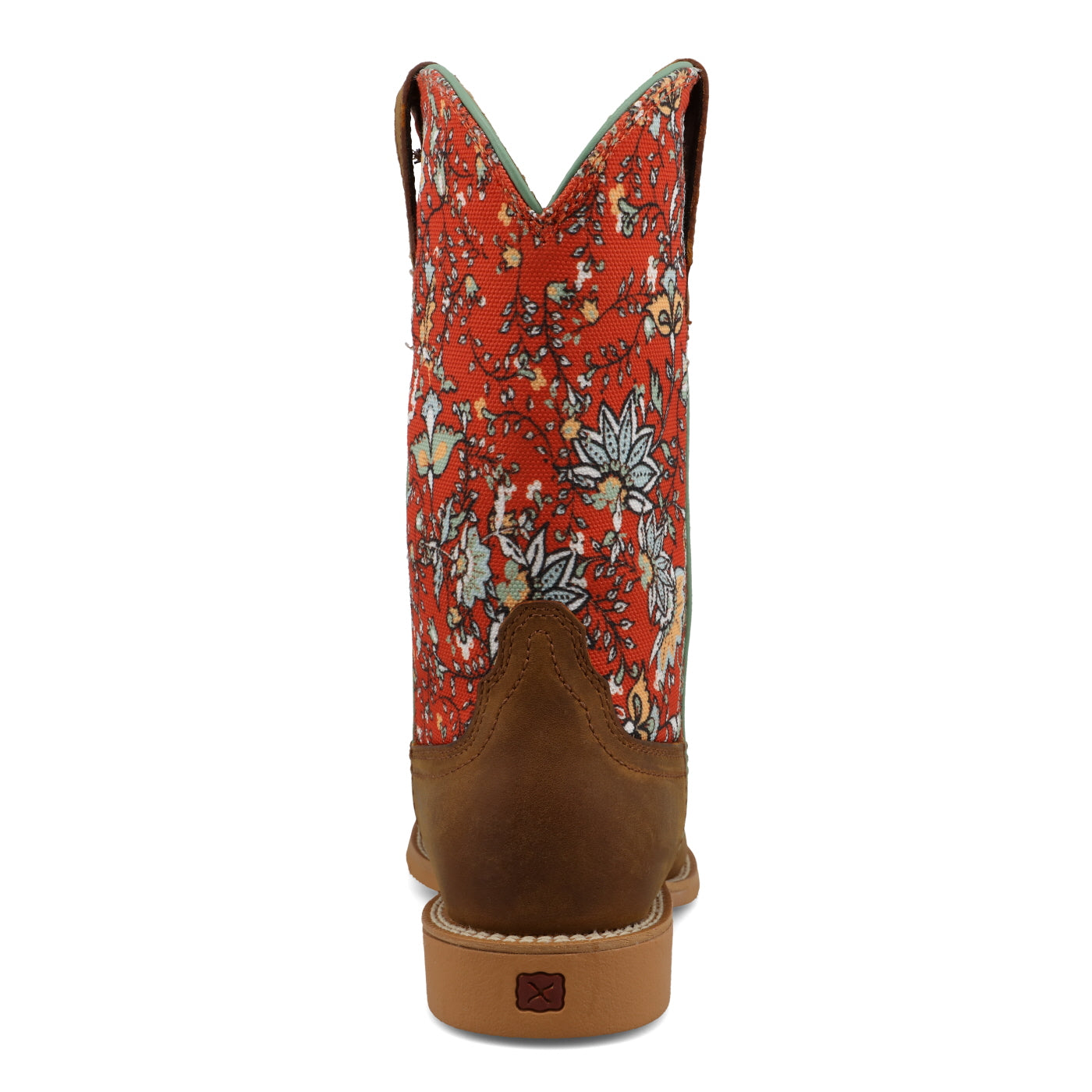 Youth Hooey Boot - Rustic Brown & Red Floral