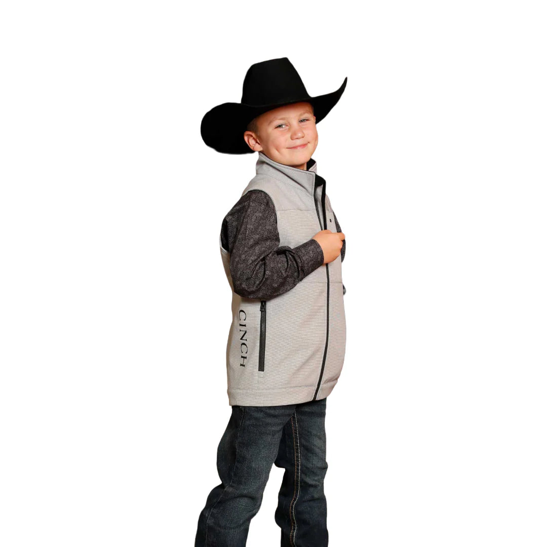 Boy's Cinch Grey Bonded Vest