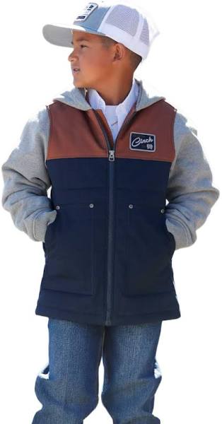 Boy's Cinch Brown Hoodie Jacket