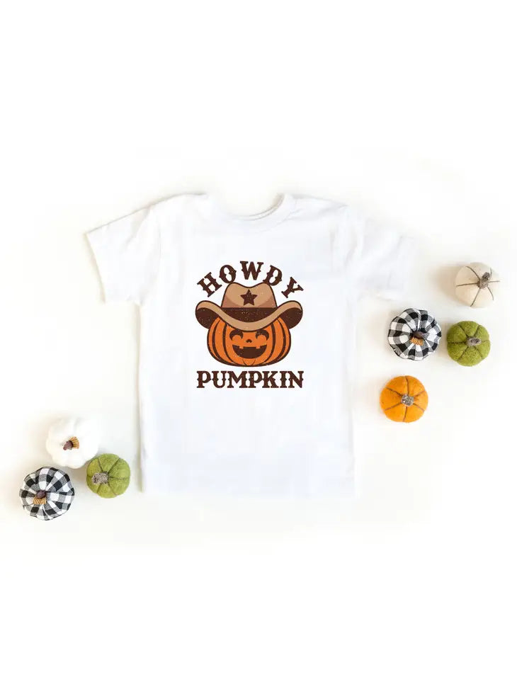"Howdy Pumpkin" Toddler Tee - White
