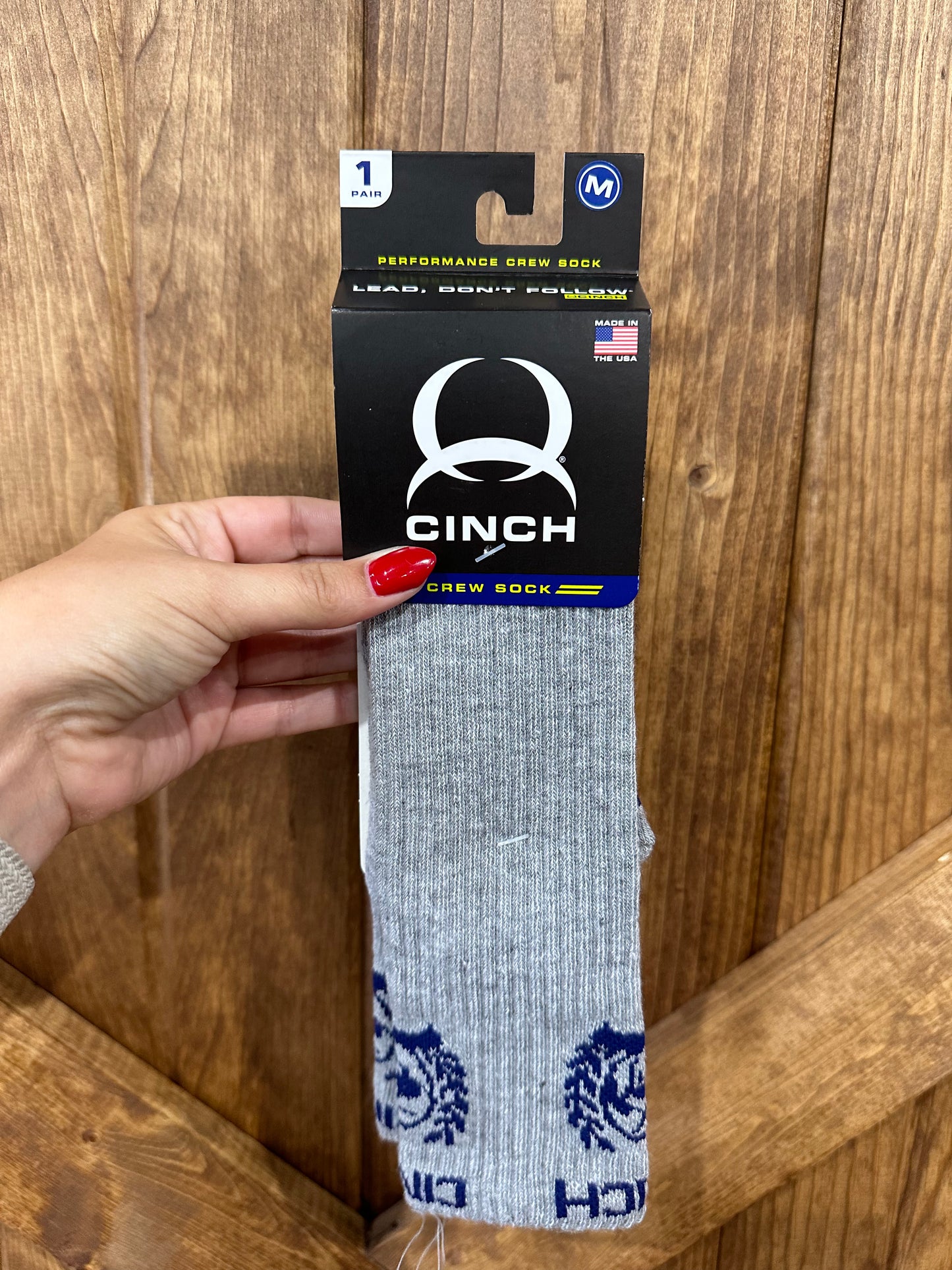 Men's Grey Boot Socks