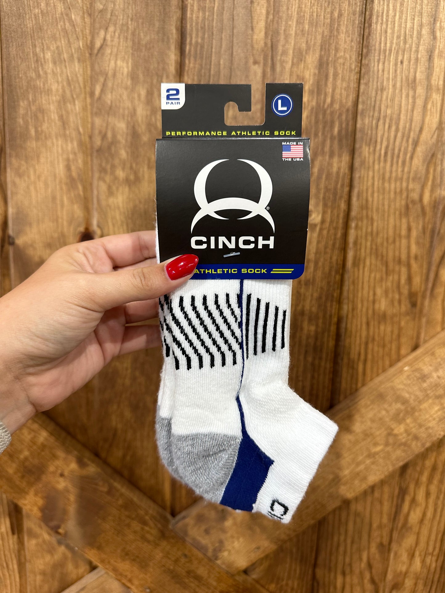 Men's White Athletic Socks