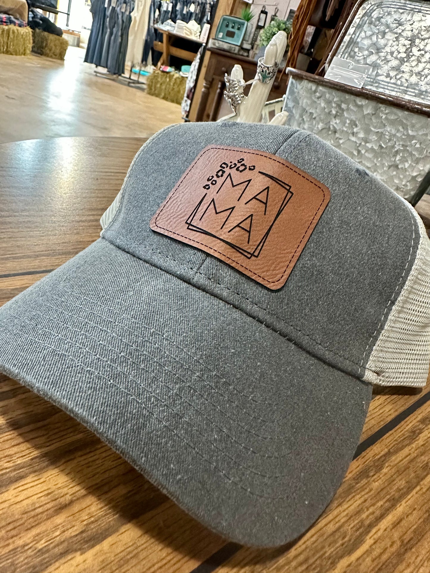 Mama Leather Patch Ballcap