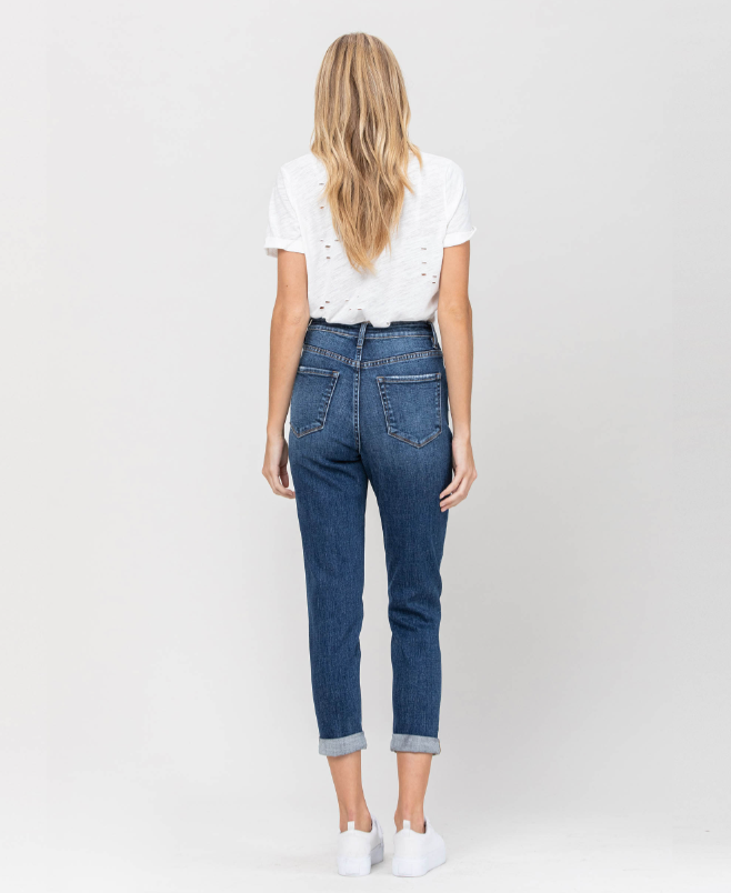 "The Erika" Stretch Mom Jean (Plus Size)