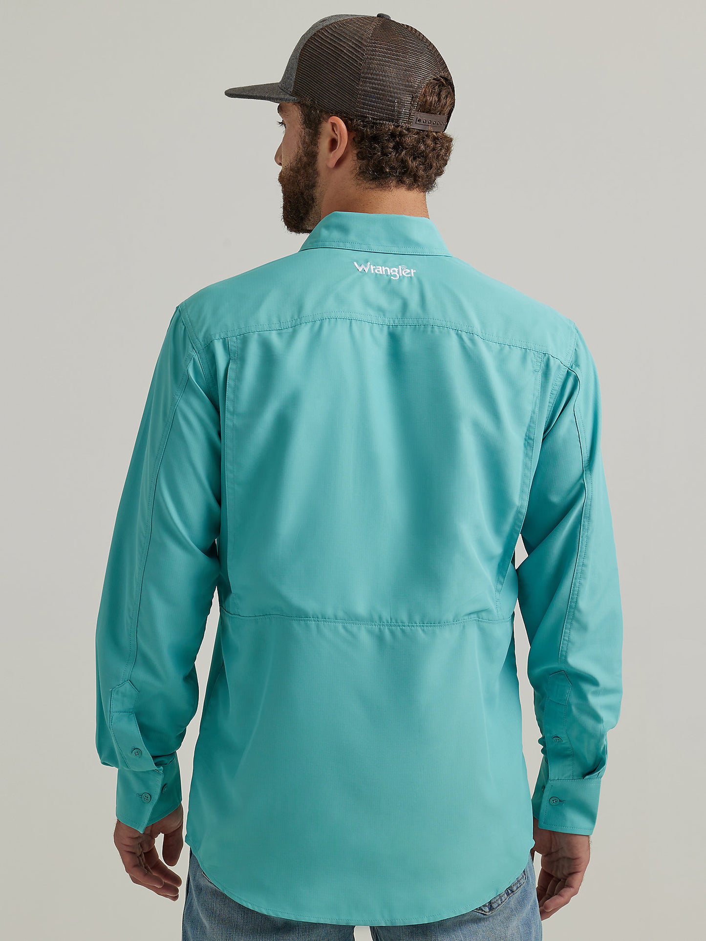 Wrangler® Performance Long Sleeve Shirt - Teal