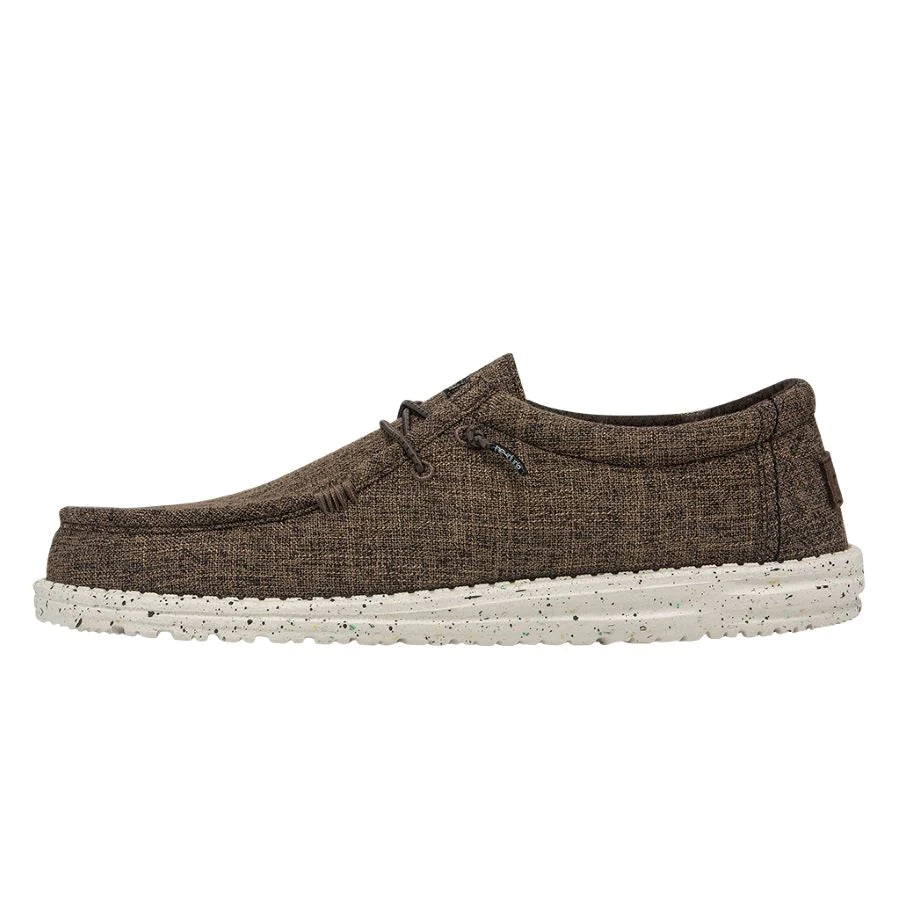 Hey Dude - Wally Eco Linen Dark Brown