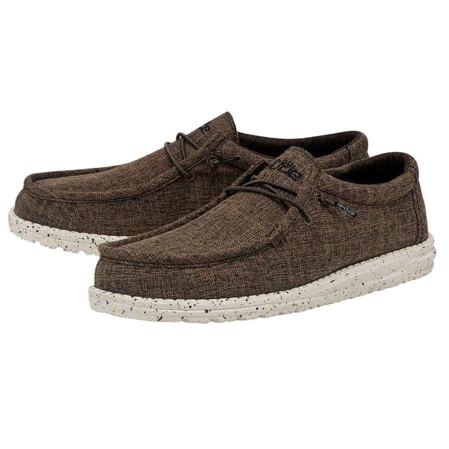 Hey Dude - Wally Eco Linen Dark Brown