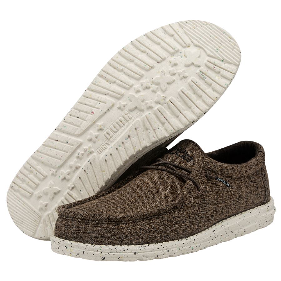 Hey Dude - Wally Eco Linen Dark Brown