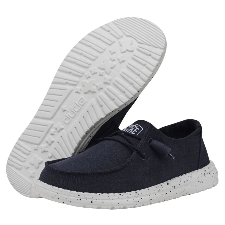 Hey Dude - Wally Youth Slub Canvas Navy