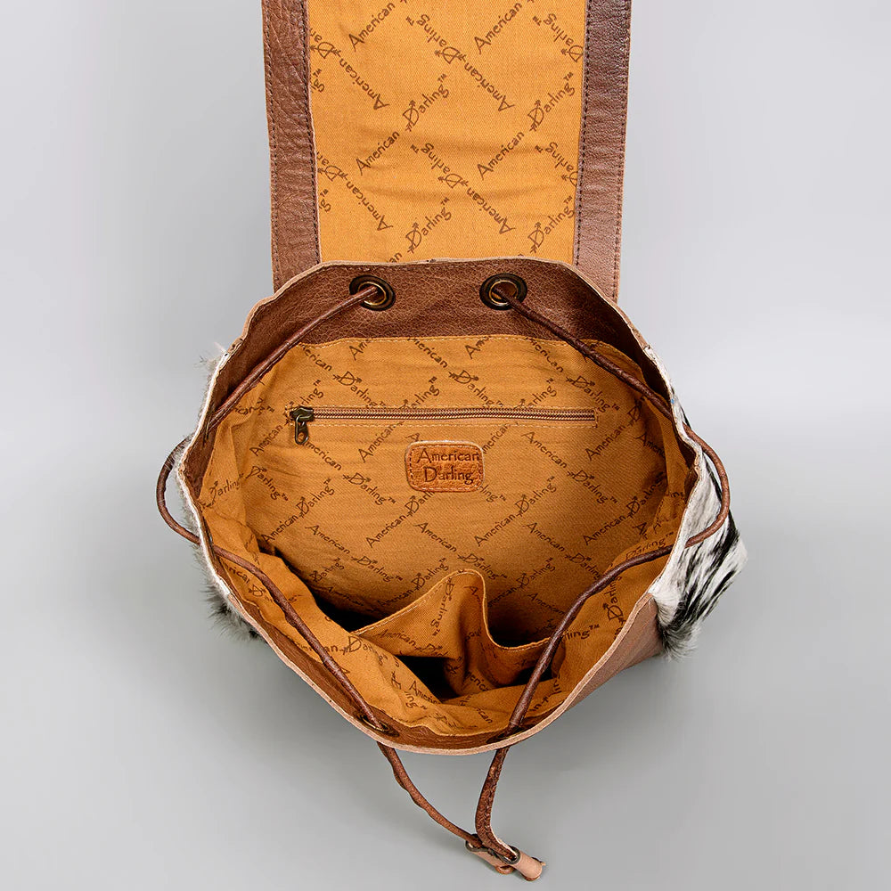 American Darling - Fashion Leather Flap Backpack