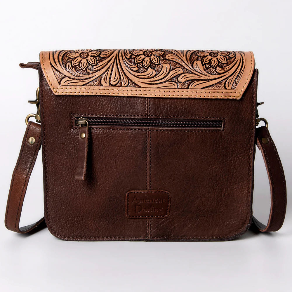 American Darling - Cowhide / Tooled Crossbody