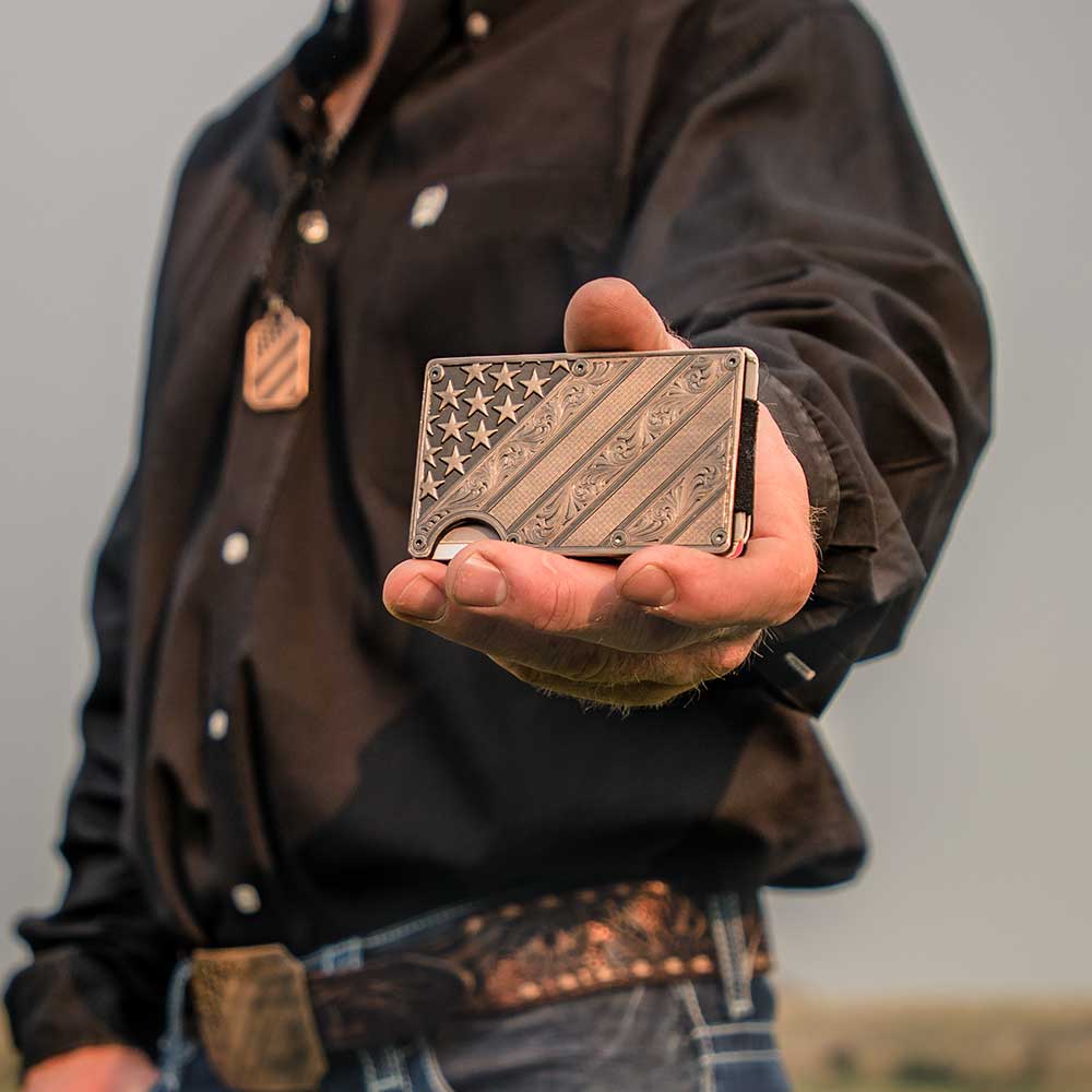 Montana Silversmiths - All American Bronze Credit Card Holder