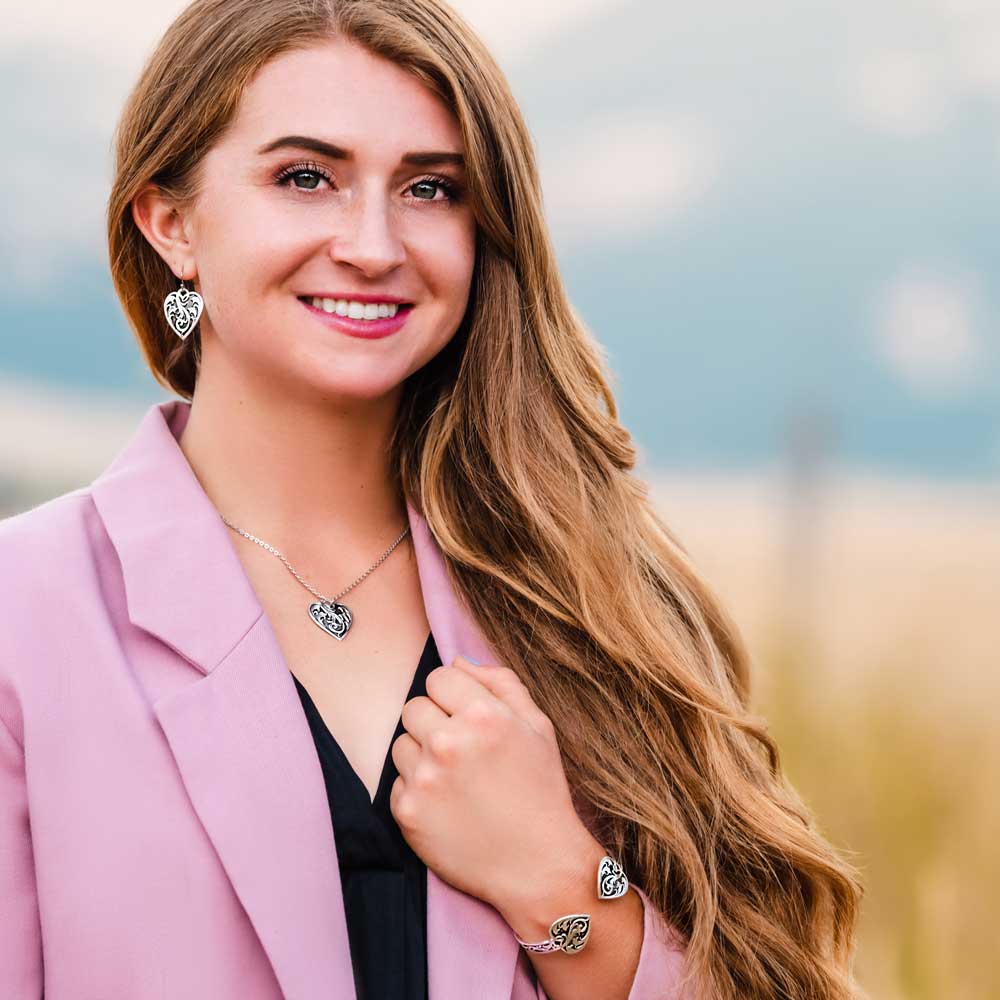 Montana Silversmiths - Ace of Hearts Earrings