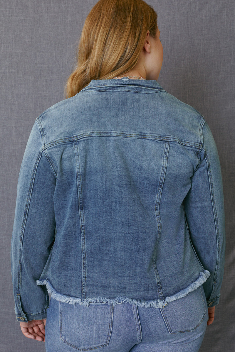 Mona Denim Jacket (Plus Size)