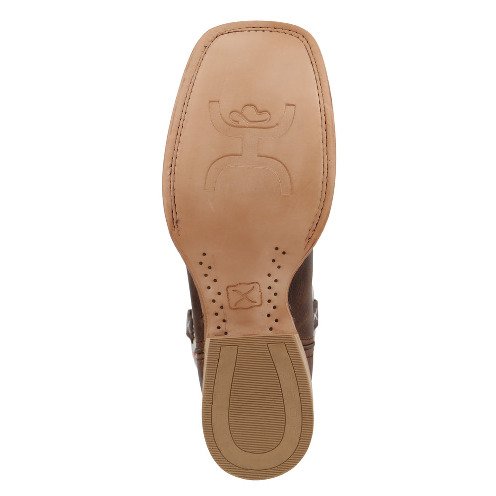 Men's 12" Hooey NWS Toe - Brown/White