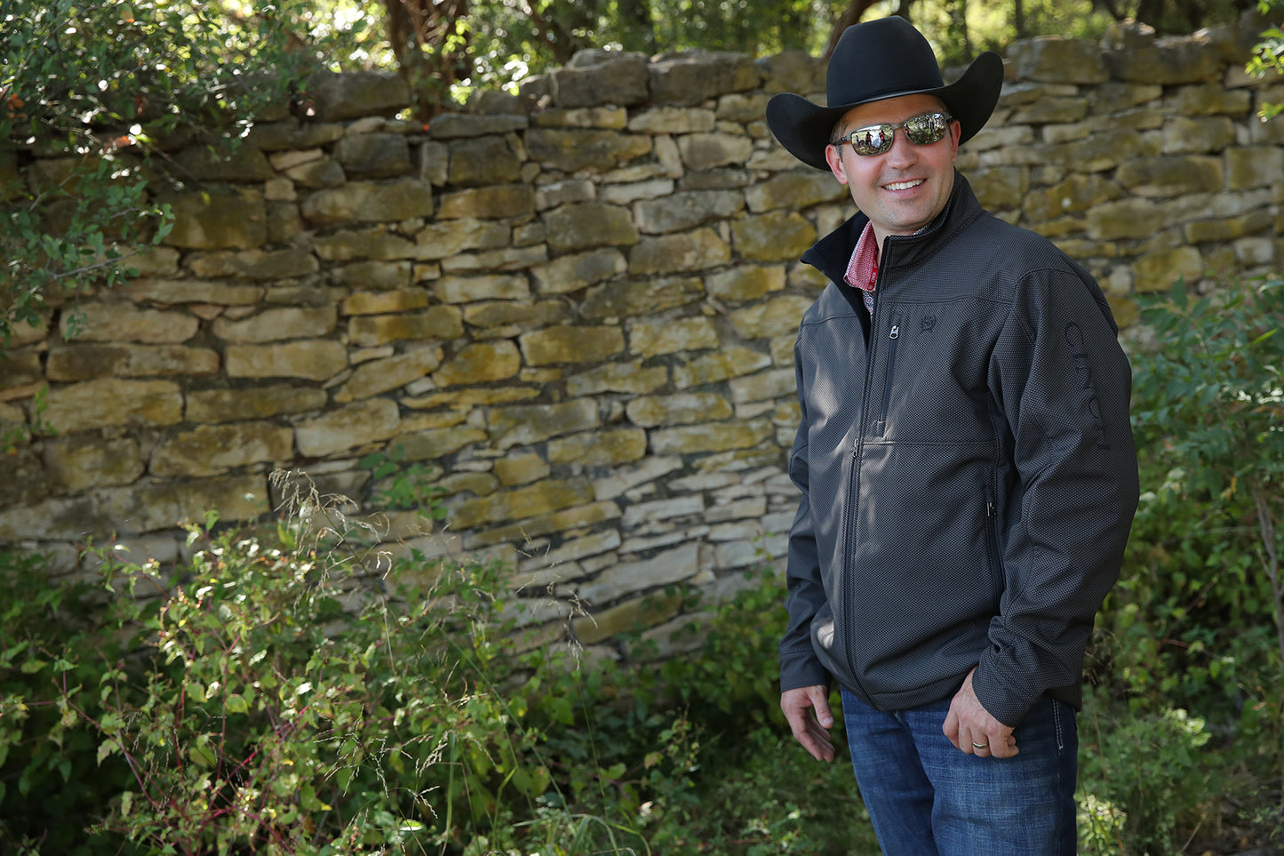 Men's Conceal Carry Bonded Jacket - Brown