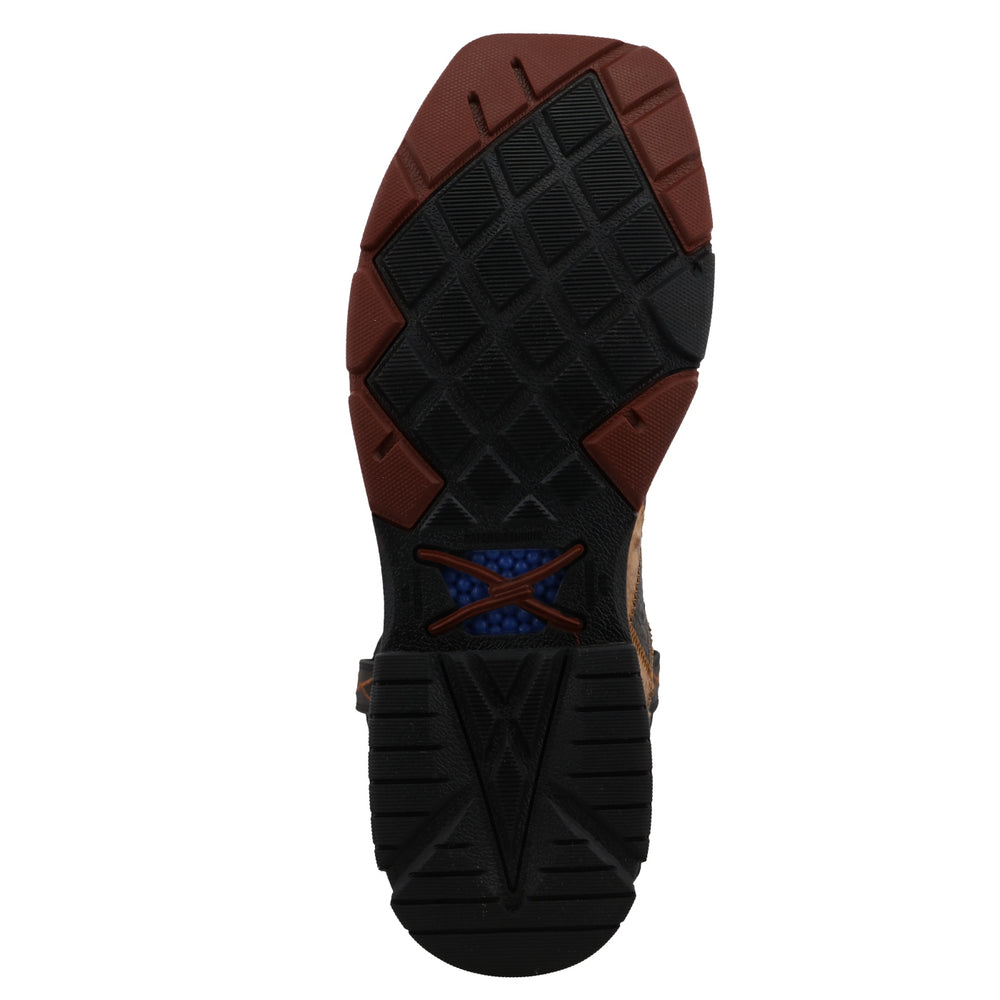 Men's 11" Western Work Boot Nano Toe - Brown/Black