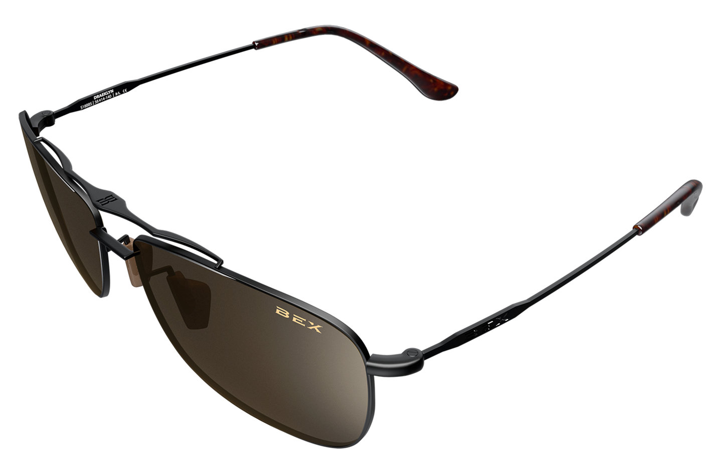 Bex Sunglasses - Draeklyn (Black/Brown)