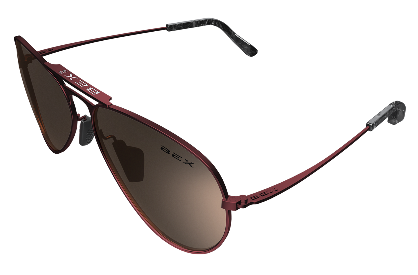 Bex Sunglasses - Wesley (Burgundy/Gold)