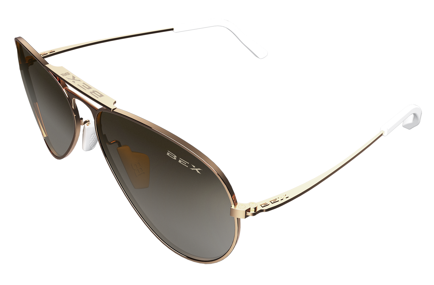 Bex Sunglasses - Wesley (Rose Gold/Brown)