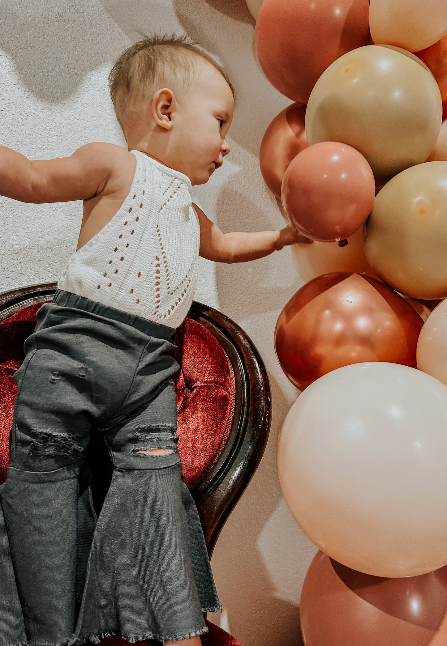 Barbie Denim Bell Bottoms - Distressed Black