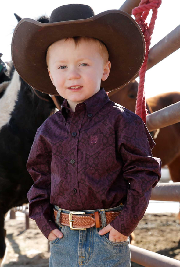 Infant/Toddler Paisley Print Button Down