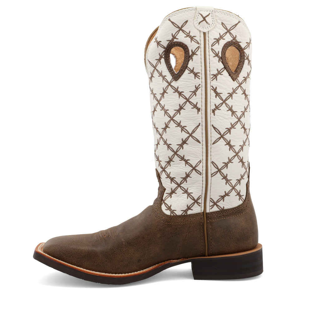 Men's 14" Ruff Stock WS Toe - Bomber/White