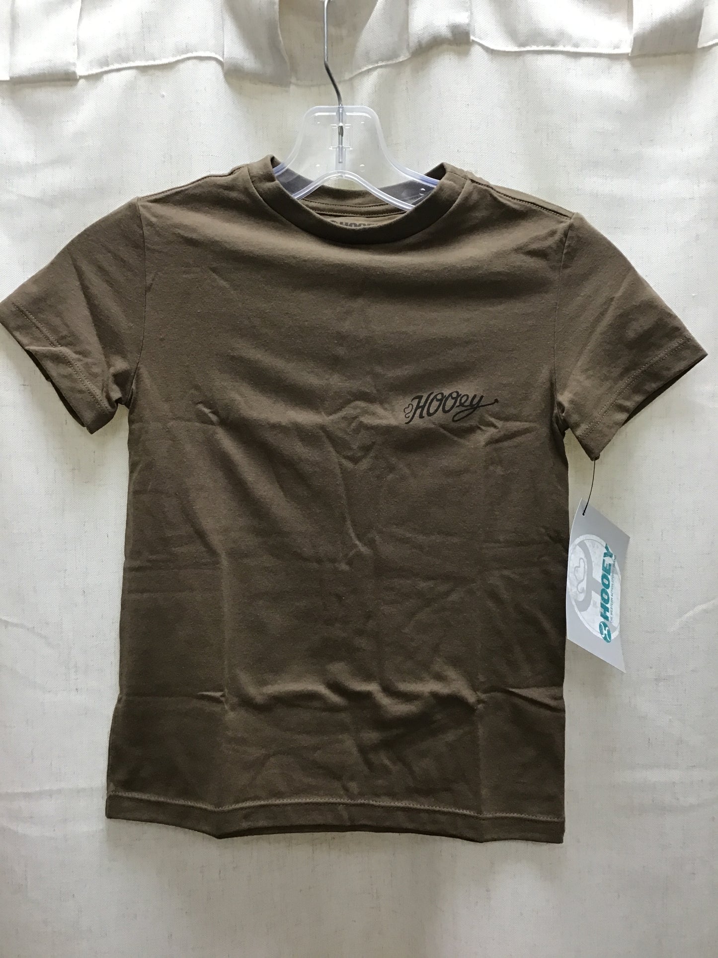 Hooey Youth Girls Shitake Brown Crew Neck Tee