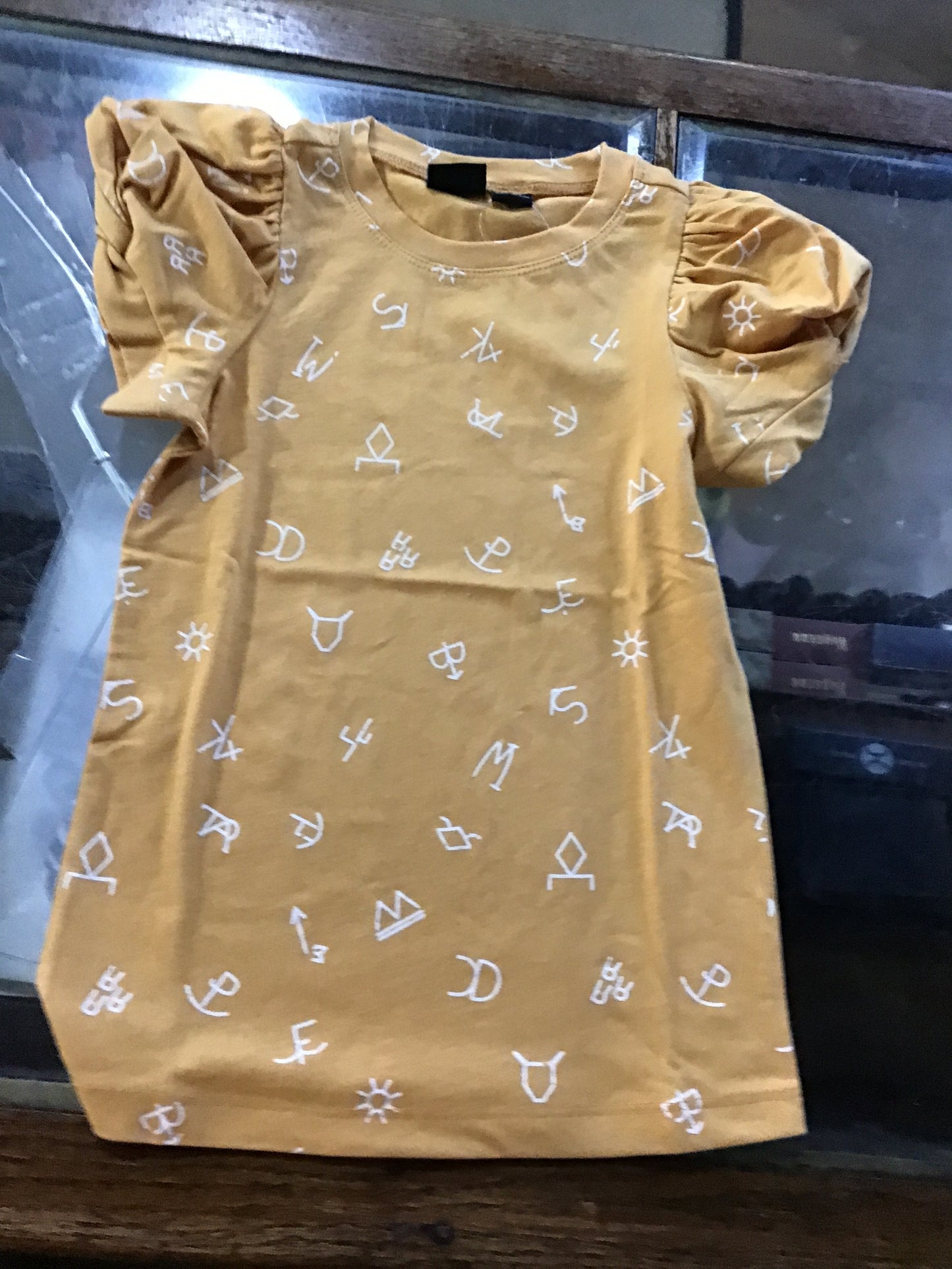 Girl’s Yellow Print Shirt