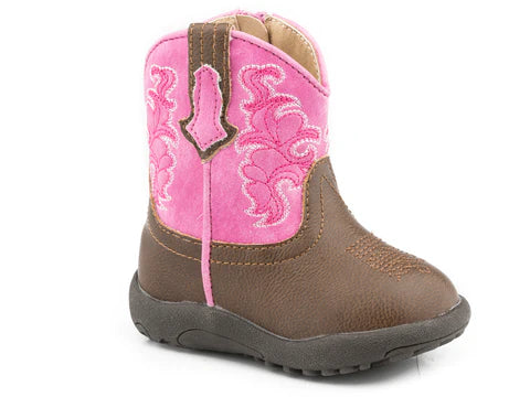 Infant Girls’ Pink Southwestern Western Boots