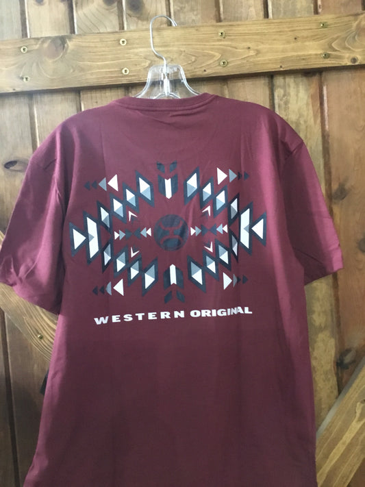 Hooey Men’s Burgundy Short Sleeve T-Shirt