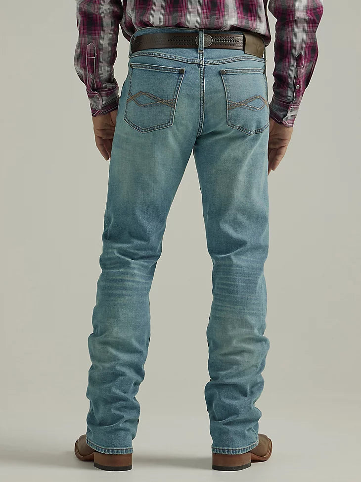 Men s Wrangler 20X No. 42 Vintage Bootcut Jean in Shade Iron Saddle Ranch