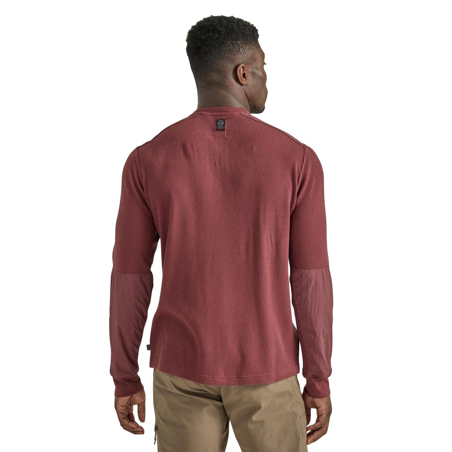 ATG X-Wrangler® Long Sleeve Henley – Mahogany