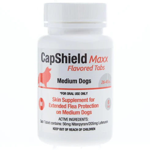 Capshield Maxx Chewable Dog 26-45lb 6ct