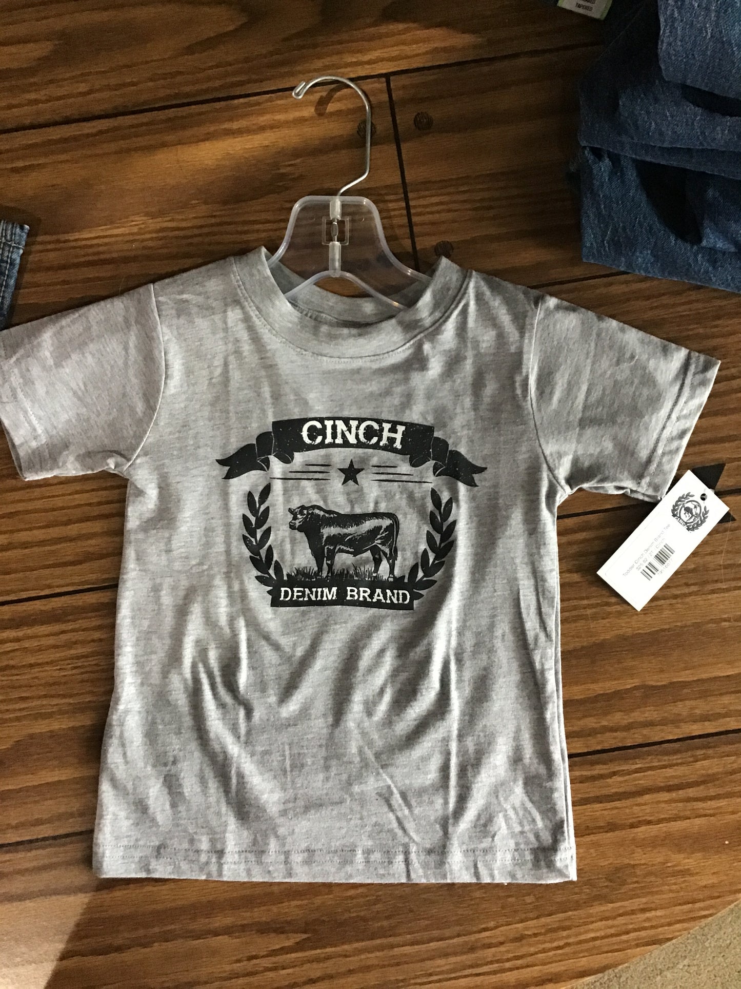 Toddler Cinch Denim Brand Tee