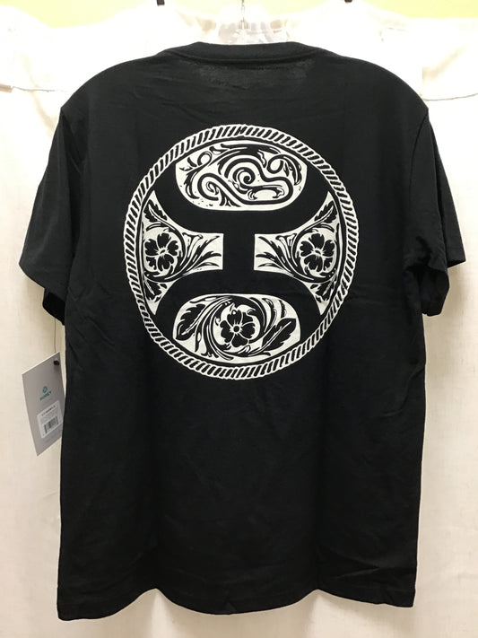 Hooey Ladies Black Crew Neck Concho