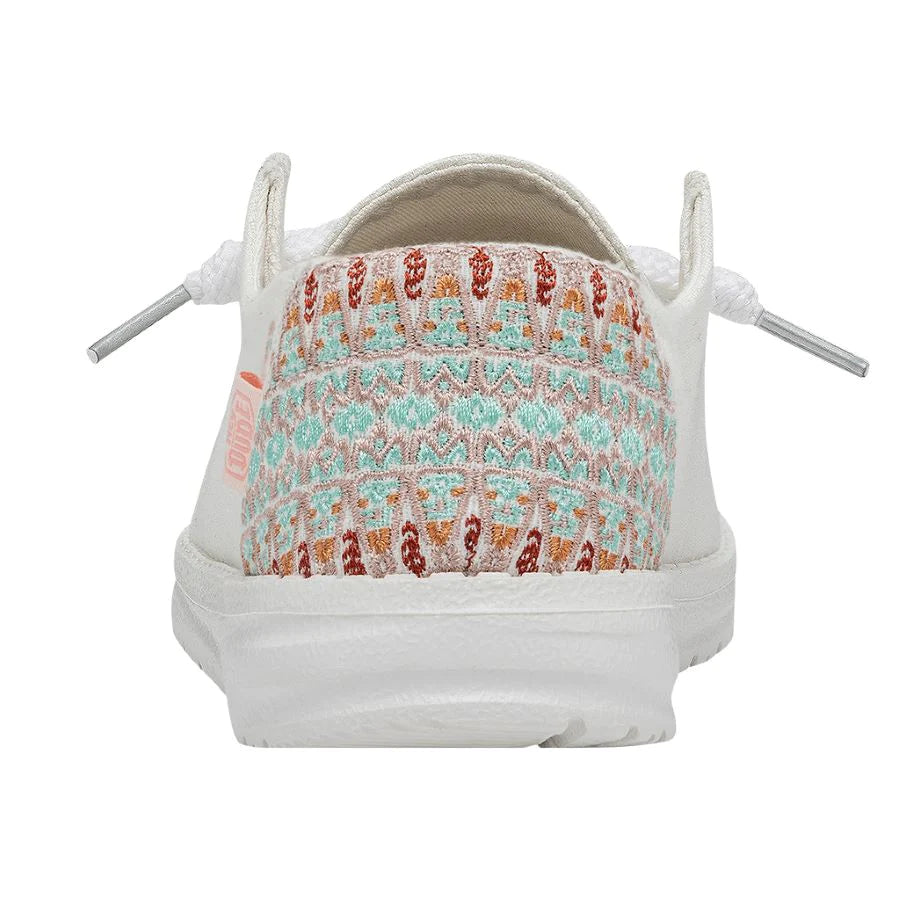 wendy flora- lily white hey dudes Hey Dude Women's Wendy Flora-Lily White 12