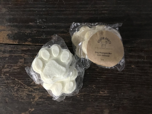 Rustic Roots Dog Shampoo Bar with oatmeal