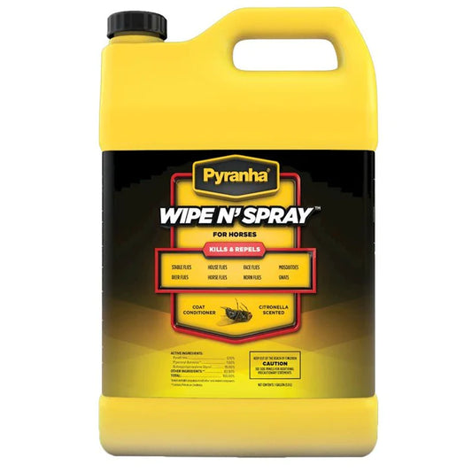 Pyranha Wipe N' Spray Fly Spray Gallon