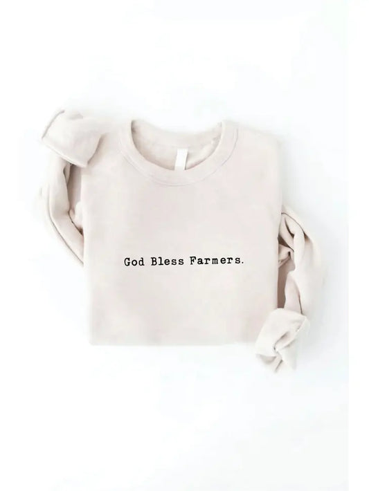 Women's "God Bless Farmers" Sweatshirt