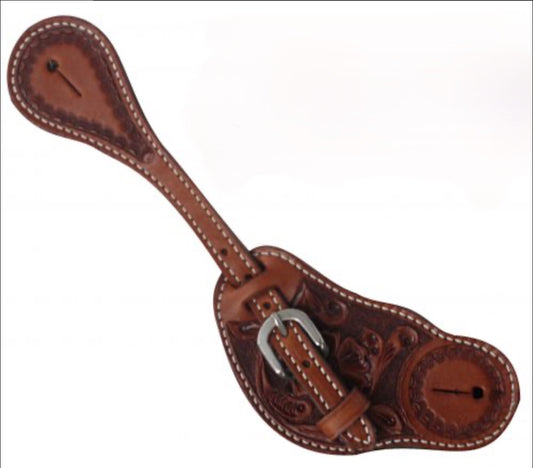 Mens Size Argentina Cow Leather Spur Straps