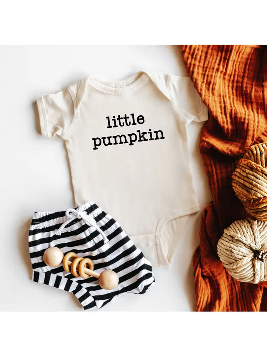 "Little Pumpkin" Onesie - Cream