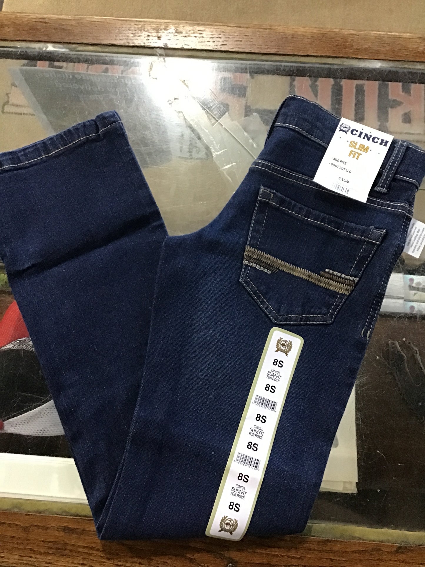 Boys Cinch Slim Dark Stone Jeans