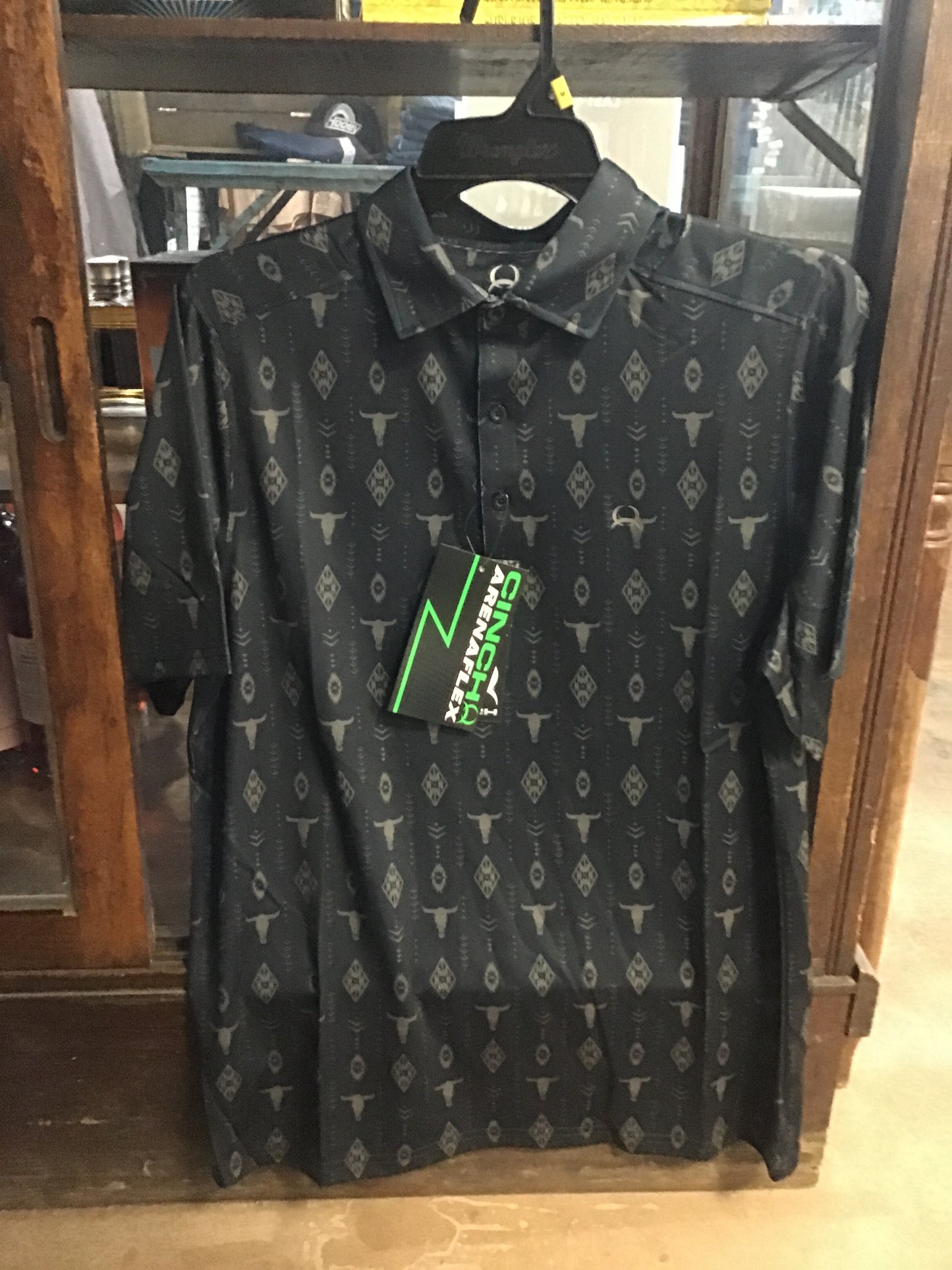 Men’s Bull Head Print Polo