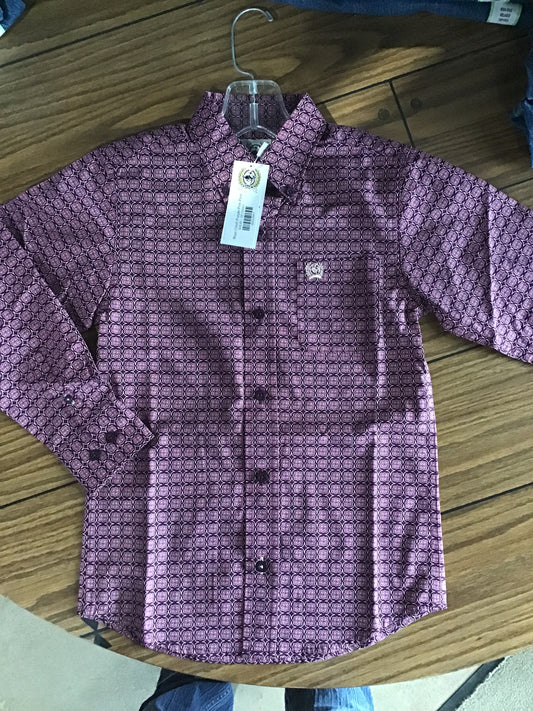 Boys Cinch Purple/Pink Print